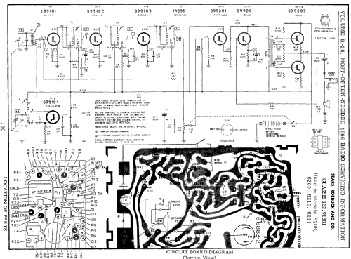 Silvertone 6208 Ch= 132.91301 Order=57P 6208; Sears, Roebuck & Co. (ID = 200404) Radio