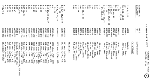 Silvertone 6226 Ch= 132.91201 Order=57P 6226; Sears, Roebuck & Co. (ID = 1311503) Radio