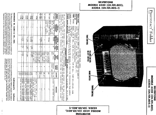 Silvertone 6230 Ch= 101.802; Sears, Roebuck & Co. (ID = 481024) Radio