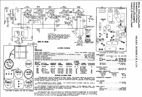 Silvertone Order= 57LM 6243 Ch= 101.550; Sears, Roebuck & Co. (ID = 659000) Radio