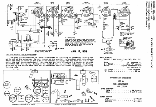 Silvertone Order= 57LM 6247 Ch= 101.551; Sears, Roebuck & Co. (ID = 659054) Radio