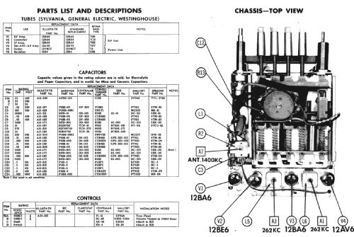 Silvertone 6263 Ch= 528.6263; Sears, Roebuck & Co. (ID = 237696) Car Radio