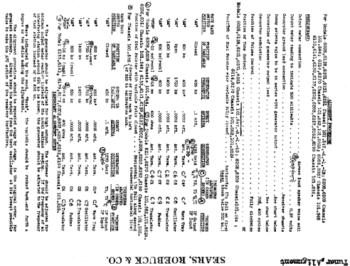 Silvertone Order= 57L 6270 Ch= 101.552 ; Sears, Roebuck & Co. (ID = 656142) Radio