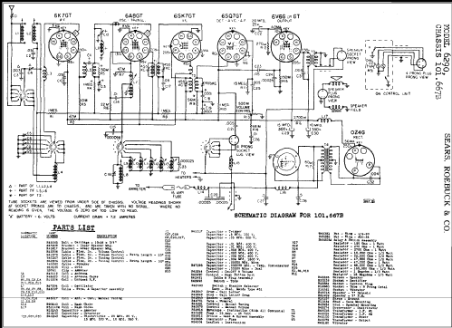 Silvertone 6290 Ch= 101.667B; Sears, Roebuck & Co. (ID = 306381) Car Radio