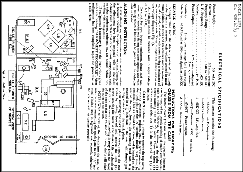 Silvertone 6293 Ch= 528.6293; Sears, Roebuck & Co. (ID = 254263) Car Radio