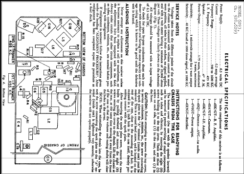 Silvertone 6293 Ch= 528.6293-2; Sears, Roebuck & Co. (ID = 254258) Car Radio