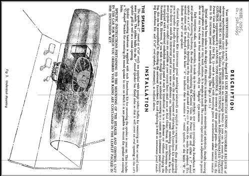 Silvertone 6295 Ch= 528.6295; Sears, Roebuck & Co. (ID = 254272) Car Radio