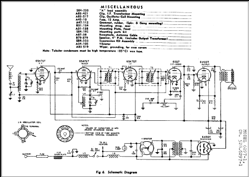 Silvertone 6297-1 Ch= 528.6297-1; Sears, Roebuck & Co. (ID = 254460) Car Radio