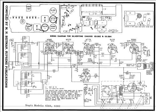 Silvertone Order= 57E 6368 Ch= 101.582; Sears, Roebuck & Co. (ID = 61229) Radio