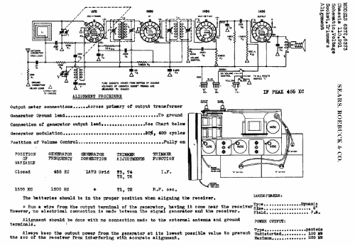 Silvertone Order= 57F 6372 Ch= 110.991; Sears, Roebuck & Co. (ID = 659422) Radio