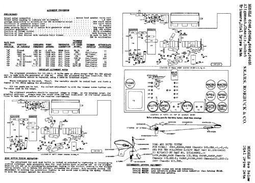 Silvertone Order= 57EM 6438 Ch= 101.583; Sears, Roebuck & Co. (ID = 661833) Radio