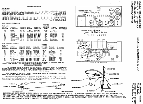 Silvertone Order= 57DM 6490 Ch= 101.573; Sears, Roebuck & Co. (ID = 657003) Radio