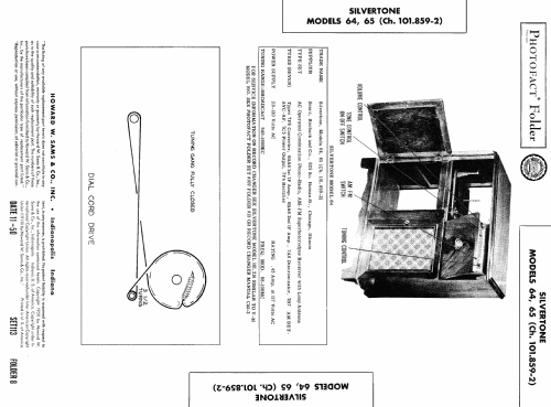 Silvertone 65 Ch= 101.859-2; Sears, Roebuck & Co. (ID = 444966) Radio