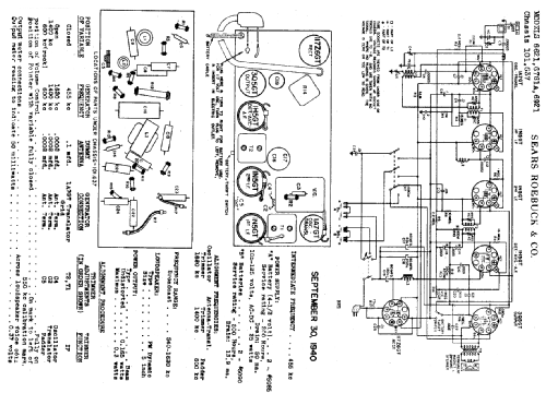 Silvertone 6761A Ch= 101.637; Sears, Roebuck & Co. (ID = 680382) Radio