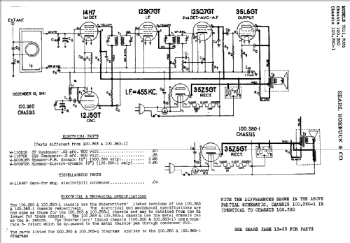 Silvertone 7011 Ch= 100.380-1; Sears, Roebuck & Co. (ID = 609892) Radio