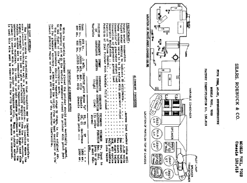 Silvertone 7021 Ch= 132.815; Sears, Roebuck & Co. (ID = 681347) Radio