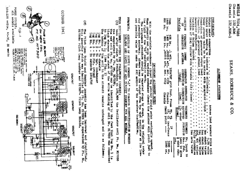 Silvertone 7024 Ch= 132.806,; Sears, Roebuck & Co. (ID = 684830) Radio