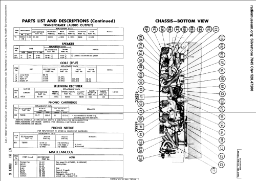 Silvertone 7046A Ch= 528.47210; Sears, Roebuck & Co. (ID = 2402091) Radio