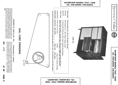 Silvertone 7057 Ch: 528.46000; Sears, Roebuck & Co. (ID = 2422260) Radio