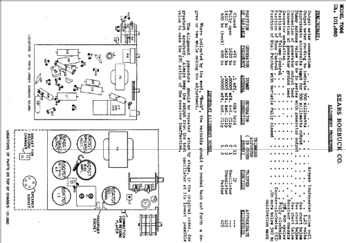 Silvertone Order= 57KM 7066 Ch= 101.680; Sears, Roebuck & Co. (ID = 684950) Radio