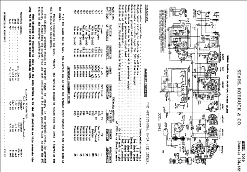 Silvertone Order= 57KM 7069 Ch= 101.658; Sears, Roebuck & Co. (ID = 685282) Radio