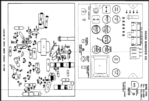 Silvertone Order= 57KM 7070 Ch= 101.682; Sears, Roebuck & Co. (ID = 404892) Radio