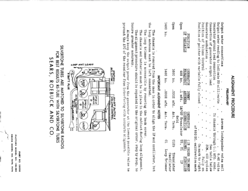 Silvertone 7075 Ch= 109.383; Sears, Roebuck & Co. (ID = 1298645) Radio