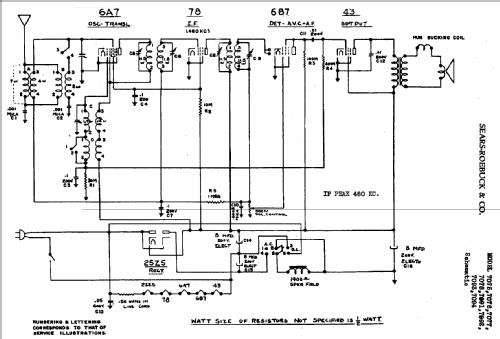 Silvertone 7077 ; Sears, Roebuck & Co. (ID = 664576) Radio