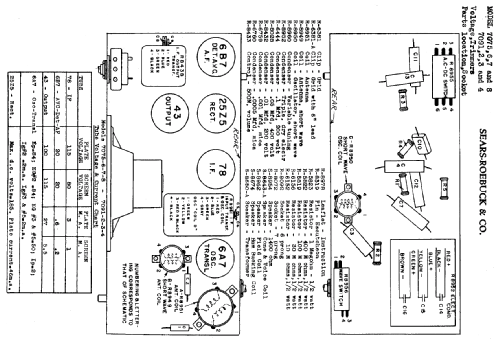 Silvertone 7078 ; Sears, Roebuck & Co. (ID = 664587) Radio