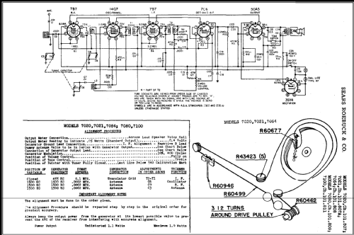 Silvertone 7080 Ch= 101.809 ,; Sears, Roebuck & Co. (ID = 441289) Radio