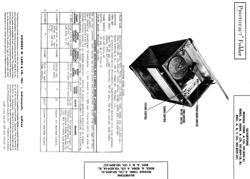 Silvertone 7080 Ch= 101.809 ,; Sears, Roebuck & Co. (ID = 458165) Radio