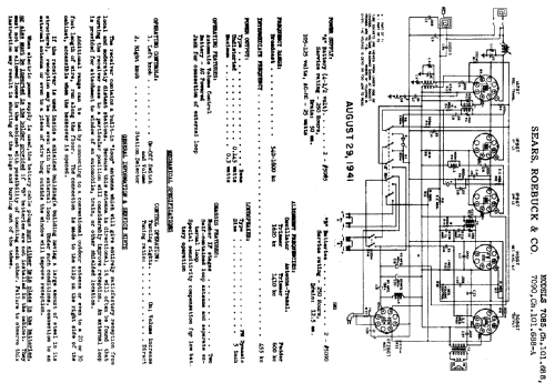 Silvertone 7085 Ch= 101.688; Sears, Roebuck & Co. (ID = 692916) Radio