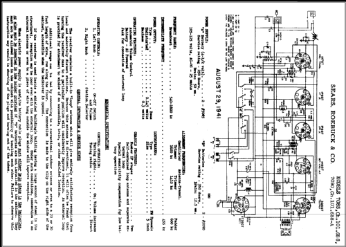 Silvertone 7090 Ch= 101.688-A; Sears, Roebuck & Co. (ID = 362208) Radio