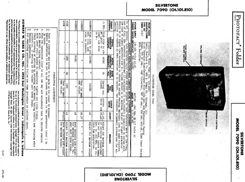 Silvertone 7090 Ch= 101.810; Sears, Roebuck & Co. (ID = 826833) Radio