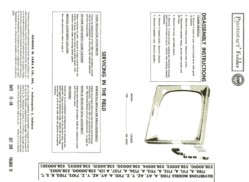 Silvertone 7100 Ch= 528.50000; Sears, Roebuck & Co. (ID = 2017350) Television