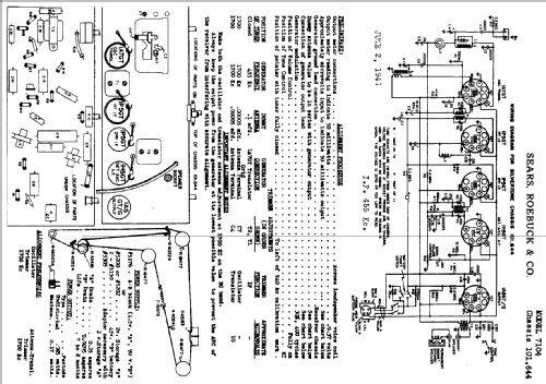 Silvertone 7104 Ch= 101.644; Sears, Roebuck & Co. (ID = 692750) Radio