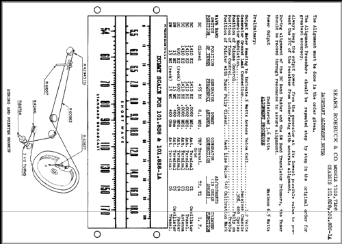 Silvertone 7105 Ch= 101.828-1A; Sears, Roebuck & Co. (ID = 362273) Radio