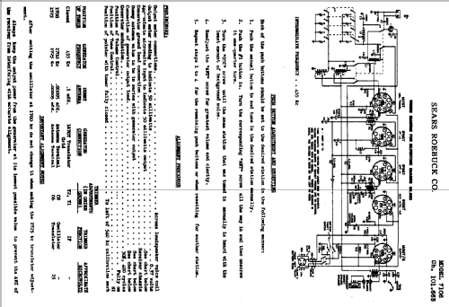 Silvertone 7106 Ch= 101.663; Sears, Roebuck & Co. (ID = 692754) Radio