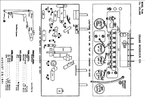 Silvertone 7106 Ch= 101.663; Sears, Roebuck & Co. (ID = 692755) Radio