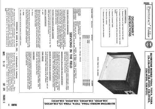 Silvertone 7106A Ch= 528.49200; Sears, Roebuck & Co. (ID = 2470326) Televisore