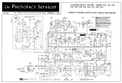 Silvertone 7114 Ch= 528.51040; Sears, Roebuck & Co. (ID = 2567101) Television