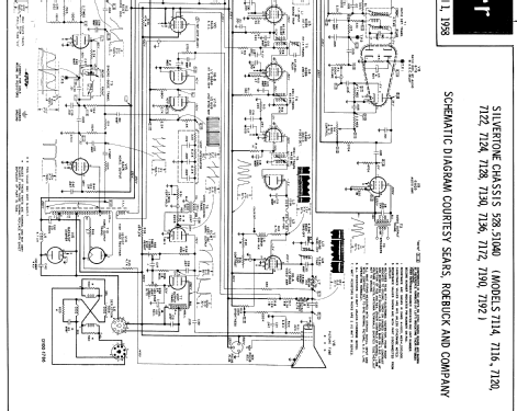 Silvertone 7114 Ch= 528.51040; Sears, Roebuck & Co. (ID = 589935) Television