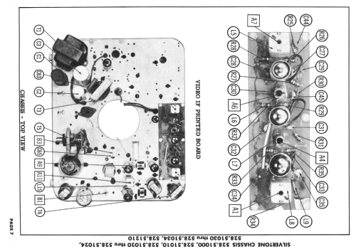 Silvertone 7115 Ch= 528.51011; Sears, Roebuck & Co. (ID = 2425358) Television