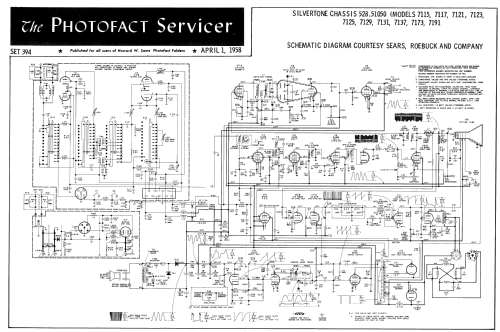 Silvertone 7115 Ch= 528.51050; Sears, Roebuck & Co. (ID = 2576991) Television