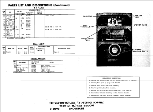 Silvertone 7116 Ch= 101.825; Sears, Roebuck & Co. (ID = 826880) Radio