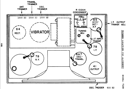 Silvertone 7128 ; Sears, Roebuck & Co. (ID = 1291771) Car Radio