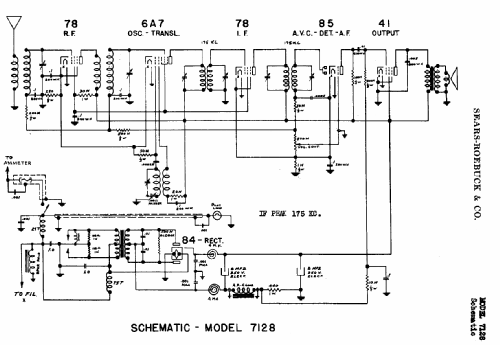 Silvertone 7128 ; Sears, Roebuck & Co. (ID = 666612) Car Radio