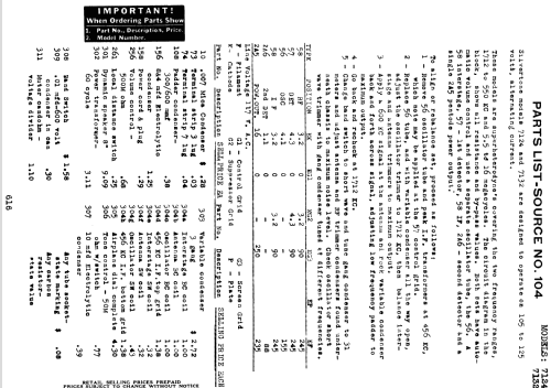 Silvertone 7132 ; Sears, Roebuck & Co. (ID = 1309971) Radio