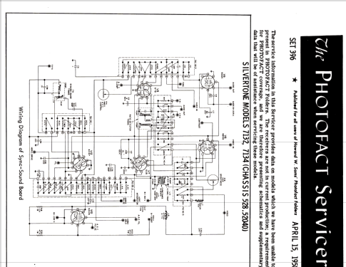 Silvertone 7132 Ch= 528.52040; Sears, Roebuck & Co. (ID = 2592860) Television