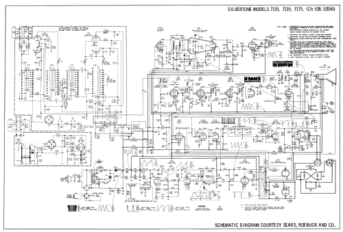 Silvertone 7133 Ch= 528.52050; Sears, Roebuck & Co. (ID = 2602263) Television